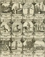 Picture 100 of 181 from M. Laurentii Wolfgangi Woyttens Emblematischer Parnassus : worauf die Musen, ihre Blumen-Lese, zu allerhand Freuden und Trauer-Kräntzen halten : um, den Lob-werthen Tugend-Chor, durch angenehme Rosen : hergegen, das ungezähmte Laster-Thun, mit wildem Dorn- und Distel-Flor, zu krönen : nach specialem Verlangen, in einem Gefilde, von funffzehen Hundert in dreyen verschiedlichen Theilen verfassten .. (1727), leaf 150