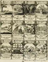 Picture 106 of 181 from M. Laurentii Wolfgangi Woyttens Emblematischer Parnassus : worauf die Musen, ihre Blumen-Lese, zu allerhand Freuden und Trauer-Kräntzen halten : um, den Lob-werthen Tugend-Chor, durch angenehme Rosen : hergegen, das ungezähmte Laster-Thun, mit wildem Dorn- und Distel-Flor, zu krönen : nach specialem Verlangen, in einem Gefilde, von funffzehen Hundert in dreyen verschiedlichen Theilen verfassten .. (1727), leaf 162