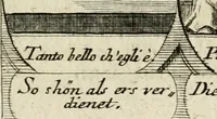 Picture 110 of 181 from M. Laurentii Wolfgangi Woyttens Emblematischer Parnassus : worauf die Musen, ihre Blumen-Lese, zu allerhand Freuden und Trauer-Kräntzen halten : um, den Lob-werthen Tugend-Chor, durch angenehme Rosen : hergegen, das ungezähmte Laster-Thun, mit wildem Dorn- und Distel-Flor, zu krönen : nach specialem Verlangen, in einem Gefilde, von funffzehen Hundert in dreyen verschiedlichen Theilen verfassten .. (1727), leaf 168