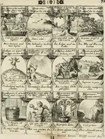 Picture 113 of 181 from M. Laurentii Wolfgangi Woyttens Emblematischer Parnassus : worauf die Musen, ihre Blumen-Lese, zu allerhand Freuden und Trauer-Kräntzen halten : um, den Lob-werthen Tugend-Chor, durch angenehme Rosen : hergegen, das ungezähmte Laster-Thun, mit wildem Dorn- und Distel-Flor, zu krönen : nach specialem Verlangen, in einem Gefilde, von funffzehen Hundert in dreyen verschiedlichen Theilen verfassten .. (1727), leaf 170