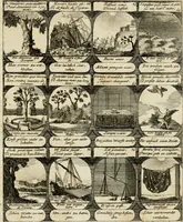 Picture 7 of 181 from M. Laurentii Wolfgangi Woyttens Emblematischer Parnassus : worauf die Musen, ihre Blumen-Lese, zu allerhand Freuden und Trauer-Kräntzen halten : um, den Lob-werthen Tugend-Chor, durch angenehme Rosen : hergegen, das ungezähmte Laster-Thun, mit wildem Dorn- und Distel-Flor, zu krönen : nach specialem Verlangen, in einem Gefilde, von funffzehen Hundert in dreyen verschiedlichen Theilen verfassten .. (1727), leaf 18