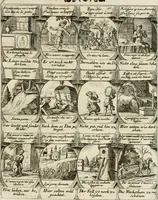 Picture 124 of 181 from M. Laurentii Wolfgangi Woyttens Emblematischer Parnassus : worauf die Musen, ihre Blumen-Lese, zu allerhand Freuden und Trauer-Kräntzen halten : um, den Lob-werthen Tugend-Chor, durch angenehme Rosen : hergegen, das ungezähmte Laster-Thun, mit wildem Dorn- und Distel-Flor, zu krönen : nach specialem Verlangen, in einem Gefilde, von funffzehen Hundert in dreyen verschiedlichen Theilen verfassten .. (1727), leaf 192