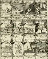 Picture 125 of 181 from M. Laurentii Wolfgangi Woyttens Emblematischer Parnassus : worauf die Musen, ihre Blumen-Lese, zu allerhand Freuden und Trauer-Kräntzen halten : um, den Lob-werthen Tugend-Chor, durch angenehme Rosen : hergegen, das ungezähmte Laster-Thun, mit wildem Dorn- und Distel-Flor, zu krönen : nach specialem Verlangen, in einem Gefilde, von funffzehen Hundert in dreyen verschiedlichen Theilen verfassten .. (1727), leaf 194