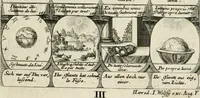 Picture 136 of 181 from M. Laurentii Wolfgangi Woyttens Emblematischer Parnassus : worauf die Musen, ihre Blumen-Lese, zu allerhand Freuden und Trauer-Kräntzen halten : um, den Lob-werthen Tugend-Chor, durch angenehme Rosen : hergegen, das ungezähmte Laster-Thun, mit wildem Dorn- und Distel-Flor, zu krönen : nach specialem Verlangen, in einem Gefilde, von funffzehen Hundert in dreyen verschiedlichen Theilen verfassten .. (1727), leaf 210
