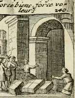 Picture 152 of 181 from M. Laurentii Wolfgangi Woyttens Emblematischer Parnassus : worauf die Musen, ihre Blumen-Lese, zu allerhand Freuden und Trauer-Kräntzen halten : um, den Lob-werthen Tugend-Chor, durch angenehme Rosen : hergegen, das ungezähmte Laster-Thun, mit wildem Dorn- und Distel-Flor, zu krönen : nach specialem Verlangen, in einem Gefilde, von funffzehen Hundert in dreyen verschiedlichen Theilen verfassten .. (1727), leaf 222