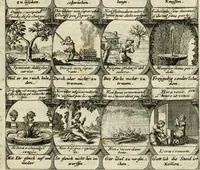 Picture 158 of 181 from M. Laurentii Wolfgangi Woyttens Emblematischer Parnassus : worauf die Musen, ihre Blumen-Lese, zu allerhand Freuden und Trauer-Kräntzen halten : um, den Lob-werthen Tugend-Chor, durch angenehme Rosen : hergegen, das ungezähmte Laster-Thun, mit wildem Dorn- und Distel-Flor, zu krönen : nach specialem Verlangen, in einem Gefilde, von funffzehen Hundert in dreyen verschiedlichen Theilen verfassten .. (1727), leaf 234