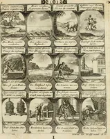 Picture 10 of 181 from M. Laurentii Wolfgangi Woyttens Emblematischer Parnassus : worauf die Musen, ihre Blumen-Lese, zu allerhand Freuden und Trauer-Kräntzen halten : um, den Lob-werthen Tugend-Chor, durch angenehme Rosen : hergegen, das ungezähmte Laster-Thun, mit wildem Dorn- und Distel-Flor, zu krönen : nach specialem Verlangen, in einem Gefilde, von funffzehen Hundert in dreyen verschiedlichen Theilen verfassten .. (1727), leaf 24