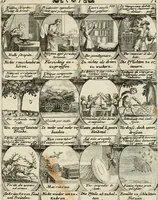 Picture 167 of 181 from M. Laurentii Wolfgangi Woyttens Emblematischer Parnassus : worauf die Musen, ihre Blumen-Lese, zu allerhand Freuden und Trauer-Kräntzen halten : um, den Lob-werthen Tugend-Chor, durch angenehme Rosen : hergegen, das ungezähmte Laster-Thun, mit wildem Dorn- und Distel-Flor, zu krönen : nach specialem Verlangen, in einem Gefilde, von funffzehen Hundert in dreyen verschiedlichen Theilen verfassten .. (1727), leaf 250