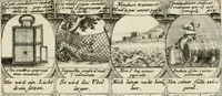 An illustration from M. Laurentii Wolfgangi Woyttens Emblematischer Parnassus : worauf die Musen, ihre Blumen-Lese, zu allerhand Freuden und Trauer-Kräntzen halten : um, den Lob-werthen Tugend-Chor, durch angenehme Rosen : hergegen, das ungezähmte Laster-Thun, mit wildem Dorn- und Distel-Flor, zu krönen : nach specialem Verlangen, in einem Gefilde, von funffzehen Hundert in dreyen verschiedlichen Theilen verfassten .. (1727)
