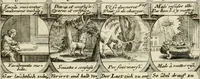 Picture 172 of 181 from M. Laurentii Wolfgangi Woyttens Emblematischer Parnassus : worauf die Musen, ihre Blumen-Lese, zu allerhand Freuden und Trauer-Kräntzen halten : um, den Lob-werthen Tugend-Chor, durch angenehme Rosen : hergegen, das ungezähmte Laster-Thun, mit wildem Dorn- und Distel-Flor, zu krönen : nach specialem Verlangen, in einem Gefilde, von funffzehen Hundert in dreyen verschiedlichen Theilen verfassten .. (1727), leaf 254