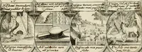 Picture 173 of 181 from M. Laurentii Wolfgangi Woyttens Emblematischer Parnassus : worauf die Musen, ihre Blumen-Lese, zu allerhand Freuden und Trauer-Kräntzen halten : um, den Lob-werthen Tugend-Chor, durch angenehme Rosen : hergegen, das ungezähmte Laster-Thun, mit wildem Dorn- und Distel-Flor, zu krönen : nach specialem Verlangen, in einem Gefilde, von funffzehen Hundert in dreyen verschiedlichen Theilen verfassten .. (1727), leaf 254
