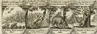 An illustration from M. Laurentii Wolfgangi Woyttens Emblematischer Parnassus : worauf die Musen, ihre Blumen-Lese, zu allerhand Freuden und Trauer-Kräntzen halten : um, den Lob-werthen Tugend-Chor, durch angenehme Rosen : hergegen, das ungezähmte Laster-Thun, mit wildem Dorn- und Distel-Flor, zu krönen : nach specialem Verlangen, in einem Gefilde, von funffzehen Hundert in dreyen verschiedlichen Theilen verfassten .. (1727)