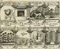 Picture 177 of 181 from M. Laurentii Wolfgangi Woyttens Emblematischer Parnassus : worauf die Musen, ihre Blumen-Lese, zu allerhand Freuden und Trauer-Kräntzen halten : um, den Lob-werthen Tugend-Chor, durch angenehme Rosen : hergegen, das ungezähmte Laster-Thun, mit wildem Dorn- und Distel-Flor, zu krönen : nach specialem Verlangen, in einem Gefilde, von funffzehen Hundert in dreyen verschiedlichen Theilen verfassten .. (1727), leaf 260