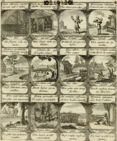 Picture 13 of 181 from M. Laurentii Wolfgangi Woyttens Emblematischer Parnassus : worauf die Musen, ihre Blumen-Lese, zu allerhand Freuden und Trauer-Kräntzen halten : um, den Lob-werthen Tugend-Chor, durch angenehme Rosen : hergegen, das ungezähmte Laster-Thun, mit wildem Dorn- und Distel-Flor, zu krönen : nach specialem Verlangen, in einem Gefilde, von funffzehen Hundert in dreyen verschiedlichen Theilen verfassten .. (1727), leaf 28