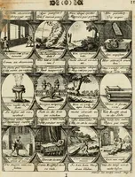 Picture 19 of 181 from M. Laurentii Wolfgangi Woyttens Emblematischer Parnassus : worauf die Musen, ihre Blumen-Lese, zu allerhand Freuden und Trauer-Kräntzen halten : um, den Lob-werthen Tugend-Chor, durch angenehme Rosen : hergegen, das ungezähmte Laster-Thun, mit wildem Dorn- und Distel-Flor, zu krönen : nach specialem Verlangen, in einem Gefilde, von funffzehen Hundert in dreyen verschiedlichen Theilen verfassten .. (1727), leaf 40