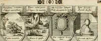 Picture 21 of 181 from M. Laurentii Wolfgangi Woyttens Emblematischer Parnassus : worauf die Musen, ihre Blumen-Lese, zu allerhand Freuden und Trauer-Kräntzen halten : um, den Lob-werthen Tugend-Chor, durch angenehme Rosen : hergegen, das ungezähmte Laster-Thun, mit wildem Dorn- und Distel-Flor, zu krönen : nach specialem Verlangen, in einem Gefilde, von funffzehen Hundert in dreyen verschiedlichen Theilen verfassten .. (1727), leaf 44