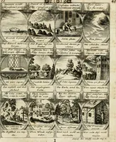 Picture 25 of 181 from M. Laurentii Wolfgangi Woyttens Emblematischer Parnassus : worauf die Musen, ihre Blumen-Lese, zu allerhand Freuden und Trauer-Kräntzen halten : um, den Lob-werthen Tugend-Chor, durch angenehme Rosen : hergegen, das ungezähmte Laster-Thun, mit wildem Dorn- und Distel-Flor, zu krönen : nach specialem Verlangen, in einem Gefilde, von funffzehen Hundert in dreyen verschiedlichen Theilen verfassten .. (1727), leaf 50