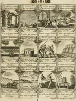 Picture 30 of 181 from M. Laurentii Wolfgangi Woyttens Emblematischer Parnassus : worauf die Musen, ihre Blumen-Lese, zu allerhand Freuden und Trauer-Kräntzen halten : um, den Lob-werthen Tugend-Chor, durch angenehme Rosen : hergegen, das ungezähmte Laster-Thun, mit wildem Dorn- und Distel-Flor, zu krönen : nach specialem Verlangen, in einem Gefilde, von funffzehen Hundert in dreyen verschiedlichen Theilen verfassten .. (1727), leaf 60