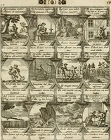 Picture 31 of 181 from M. Laurentii Wolfgangi Woyttens Emblematischer Parnassus : worauf die Musen, ihre Blumen-Lese, zu allerhand Freuden und Trauer-Kräntzen halten : um, den Lob-werthen Tugend-Chor, durch angenehme Rosen : hergegen, das ungezähmte Laster-Thun, mit wildem Dorn- und Distel-Flor, zu krönen : nach specialem Verlangen, in einem Gefilde, von funffzehen Hundert in dreyen verschiedlichen Theilen verfassten .. (1727), leaf 62