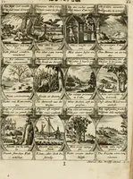 Picture 33 of 181 from M. Laurentii Wolfgangi Woyttens Emblematischer Parnassus : worauf die Musen, ihre Blumen-Lese, zu allerhand Freuden und Trauer-Kräntzen halten : um, den Lob-werthen Tugend-Chor, durch angenehme Rosen : hergegen, das ungezähmte Laster-Thun, mit wildem Dorn- und Distel-Flor, zu krönen : nach specialem Verlangen, in einem Gefilde, von funffzehen Hundert in dreyen verschiedlichen Theilen verfassten .. (1727), leaf 66