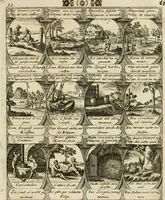 Picture 34 of 181 from M. Laurentii Wolfgangi Woyttens Emblematischer Parnassus : worauf die Musen, ihre Blumen-Lese, zu allerhand Freuden und Trauer-Kräntzen halten : um, den Lob-werthen Tugend-Chor, durch angenehme Rosen : hergegen, das ungezähmte Laster-Thun, mit wildem Dorn- und Distel-Flor, zu krönen : nach specialem Verlangen, in einem Gefilde, von funffzehen Hundert in dreyen verschiedlichen Theilen verfassten .. (1727), leaf 68