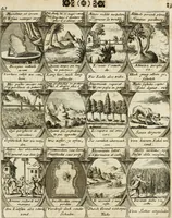 Picture 50 of 181 from M. Laurentii Wolfgangi Woyttens Emblematischer Parnassus : worauf die Musen, ihre Blumen-Lese, zu allerhand Freuden und Trauer-Kräntzen halten : um, den Lob-werthen Tugend-Chor, durch angenehme Rosen : hergegen, das ungezähmte Laster-Thun, mit wildem Dorn- und Distel-Flor, zu krönen : nach specialem Verlangen, in einem Gefilde, von funffzehen Hundert in dreyen verschiedlichen Theilen verfassten .. (1727), leaf 88