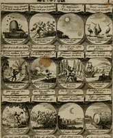 An illustration from M. Laurentii Wolfgangi Woyttens Emblematischer Parnassus : worauf die Musen, ihre Blumen-lese zu allerhand Freuden und Trauer-kränken halten. Um den Lob-werthen Tugend-chor durch angenehme rosen hergegen das ungezähmte Laster-thun mit wildem Dorn- und Distel-flor zu krönen (1727)