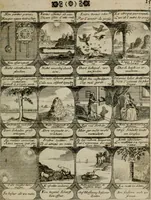 Picture 5 of 42 from M. Laurentii Wolfgangi Woyttens Emblematischer Parnassus : worauf die Musen, ihre Blumen-lese zu allerhand Freuden und Trauer-kränken halten. Um den Lob-werthen Tugend-chor durch angenehme rosen hergegen das ungezähmte Laster-thun mit wildem Dorn- und Distel-flor zu krönen (1727), leaf 18