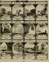 Picture 6 of 42 from M. Laurentii Wolfgangi Woyttens Emblematischer Parnassus : worauf die Musen, ihre Blumen-lese zu allerhand Freuden und Trauer-kränken halten. Um den Lob-werthen Tugend-chor durch angenehme rosen hergegen das ungezähmte Laster-thun mit wildem Dorn- und Distel-flor zu krönen (1727), leaf 20