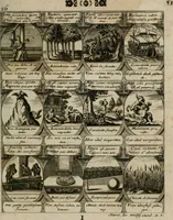 Picture 25 of 42 from M. Laurentii Wolfgangi Woyttens Emblematischer Parnassus : worauf die Musen, ihre Blumen-lese zu allerhand Freuden und Trauer-kränken halten. Um den Lob-werthen Tugend-chor durch angenehme rosen hergegen das ungezähmte Laster-thun mit wildem Dorn- und Distel-flor zu krönen (1727), leaf 56