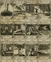 Picture 31 of 42 from M. Laurentii Wolfgangi Woyttens Emblematischer Parnassus : worauf die Musen, ihre Blumen-lese zu allerhand Freuden und Trauer-kränken halten. Um den Lob-werthen Tugend-chor durch angenehme rosen hergegen das ungezähmte Laster-thun mit wildem Dorn- und Distel-flor zu krönen (1727), leaf 68
