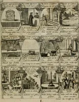 An illustration from M. Laurentii Wolfgangi Woyttens Emblematischer Parnassus : worauf die Musen, ihre Blumen-lese zu allerhand Freuden und Trauer-kränken halten. Um den Lob-werthen Tugend-chor durch angenehme rosen hergegen das ungezähmte Laster-thun mit wildem Dorn- und Distel-flor zu krönen (1727)