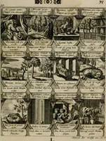 An illustration from M. Laurentii Wolfgangi Woyttens Emblematischer Parnassus : worauf die Musen, ihre Blumen-lese zu allerhand Freuden und Trauer-kränken halten. Um den Lob-werthen Tugend-chor durch angenehme rosen hergegen das ungezähmte Laster-thun mit wildem Dorn- und Distel-flor zu krönen (1727)