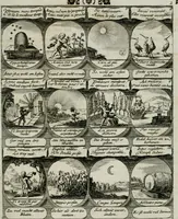 Picture 2 of 156 from M. Laurentii Wolfgangi Woyttens Emblematischer Parnassus : worauf die Musen, ihre Blumen-lese zu allerhand Freuden und Trauer-kränken halten. Um den Lob-werthen Tugend-chor durch angenehme rosen hergegen das ungezähmte Laster-thun mit wildem Dorn- und Distel-flor zu krönen (1727), leaf 10