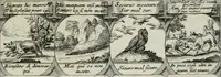 Picture 62 of 156 from M. Laurentii Wolfgangi Woyttens Emblematischer Parnassus : worauf die Musen, ihre Blumen-lese zu allerhand Freuden und Trauer-kränken halten. Um den Lob-werthen Tugend-chor durch angenehme rosen hergegen das ungezähmte Laster-thun mit wildem Dorn- und Distel-flor zu krönen (1727), leaf 112
