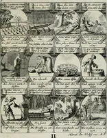 An illustration from M. Laurentii Wolfgangi Woyttens Emblematischer Parnassus : worauf die Musen, ihre Blumen-lese zu allerhand Freuden und Trauer-kränken halten. Um den Lob-werthen Tugend-chor durch angenehme rosen hergegen das ungezähmte Laster-thun mit wildem Dorn- und Distel-flor zu krönen (1727)