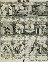 An illustration from M. Laurentii Wolfgangi Woyttens Emblematischer Parnassus : worauf die Musen, ihre Blumen-lese zu allerhand Freuden und Trauer-kränken halten. Um den Lob-werthen Tugend-chor durch angenehme rosen hergegen das ungezähmte Laster-thun mit wildem Dorn- und Distel-flor zu krönen (1727)