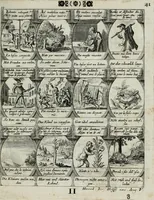 Picture 79 of 156 from M. Laurentii Wolfgangi Woyttens Emblematischer Parnassus : worauf die Musen, ihre Blumen-lese zu allerhand Freuden und Trauer-kränken halten. Um den Lob-werthen Tugend-chor durch angenehme rosen hergegen das ungezähmte Laster-thun mit wildem Dorn- und Distel-flor zu krönen (1727), leaf 134