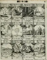Picture 100 of 156 from M. Laurentii Wolfgangi Woyttens Emblematischer Parnassus : worauf die Musen, ihre Blumen-lese zu allerhand Freuden und Trauer-kränken halten. Um den Lob-werthen Tugend-chor durch angenehme rosen hergegen das ungezähmte Laster-thun mit wildem Dorn- und Distel-flor zu krönen (1727), leaf 174
