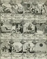 Picture 101 of 156 from M. Laurentii Wolfgangi Woyttens Emblematischer Parnassus : worauf die Musen, ihre Blumen-lese zu allerhand Freuden und Trauer-kränken halten. Um den Lob-werthen Tugend-chor durch angenehme rosen hergegen das ungezähmte Laster-thun mit wildem Dorn- und Distel-flor zu krönen (1727), leaf 176