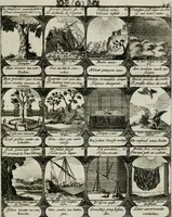 An illustration from M. Laurentii Wolfgangi Woyttens Emblematischer Parnassus : worauf die Musen, ihre Blumen-lese zu allerhand Freuden und Trauer-kränken halten. Um den Lob-werthen Tugend-chor durch angenehme rosen hergegen das ungezähmte Laster-thun mit wildem Dorn- und Distel-flor zu krönen (1727)