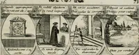 Picture 39 of 156 from M. Laurentii Wolfgangi Woyttens Emblematischer Parnassus : worauf die Musen, ihre Blumen-lese zu allerhand Freuden und Trauer-kränken halten. Um den Lob-werthen Tugend-chor durch angenehme rosen hergegen das ungezähmte Laster-thun mit wildem Dorn- und Distel-flor zu krönen (1727), leaf 80
