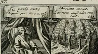 Picture 41 of 156 from M. Laurentii Wolfgangi Woyttens Emblematischer Parnassus : worauf die Musen, ihre Blumen-lese zu allerhand Freuden und Trauer-kränken halten. Um den Lob-werthen Tugend-chor durch angenehme rosen hergegen das ungezähmte Laster-thun mit wildem Dorn- und Distel-flor zu krönen (1727), leaf 82