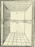 An illustration from M.L. Vitrvuio Pollione Di architettura : dal vero esemplare latino nella volgar lingua tradotto, e con le figure a suoi luoghi con mirãdo ordine insignito : anchora con la tauola alfabetica, nella quale facilmente si potra trouare la moltitudine de vocaboli a suoi luoghi cõ gran diligenza esposti e dichiarati : mai piu da alcuno altro fin al presente stampato a grande vtilita di ciascuno studioso (1535)