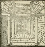 Picture 76 of 123 from M.L. Vitrvuio Pollione Di architettura : dal vero esemplare latino nella volgar lingua tradotto, e con le figure a suoi luoghi con mirãdo ordine insignito : anchora con la tauola alfabetica, nella quale facilmente si potra trouare la moltitudine de vocaboli a suoi luoghi cõ gran diligenza esposti e dichiarati : mai piu da alcuno altro fin al presente stampato a grande vtilita di ciascuno studioso (1535), leaf 147
