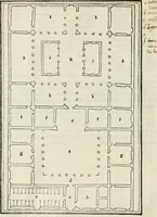 An illustration from M.L. Vitrvuio Pollione Di architettura : dal vero esemplare latino nella volgar lingua tradotto, e con le figure a suoi luoghi con mirãdo ordine insignito : anchora con la tauola alfabetica, nella quale facilmente si potra trouare la moltitudine de vocaboli a suoi luoghi cõ gran diligenza esposti e dichiarati : mai piu da alcuno altro fin al presente stampato a grande vtilita di ciascuno studioso (1535)