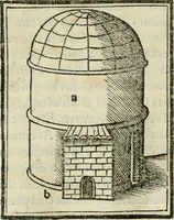 An illustration from M.L. Vitrvuio Pollione Di architettura : dal vero esemplare latino nella volgar lingua tradotto, e con le figure a suoi luoghi con mirãdo ordine insignito : anchora con la tauola alfabetica, nella quale facilmente si potra trouare la moltitudine de vocaboli a suoi luoghi cõ gran diligenza esposti e dichiarati : mai piu da alcuno altro fin al presente stampato a grande vtilita di ciascuno studioso (1535)