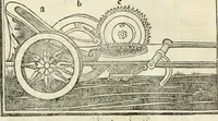 An illustration from M.L. Vitrvuio Pollione Di architettura : dal vero esemplare latino nella volgar lingua tradotto, e con le figure a suoi luoghi con mirãdo ordine insignito : anchora con la tauola alfabetica, nella quale facilmente si potra trouare la moltitudine de vocaboli a suoi luoghi cõ gran diligenza esposti e dichiarati : mai piu da alcuno altro fin al presente stampato a grande vtilita di ciascuno studioso (1535)