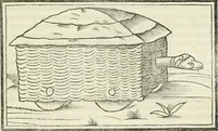 An illustration from M.L. Vitrvuio Pollione Di architettura : dal vero esemplare latino nella volgar lingua tradotto, e con le figure a suoi luoghi con mirãdo ordine insignito : anchora con la tauola alfabetica, nella quale facilmente si potra trouare la moltitudine de vocaboli a suoi luoghi cõ gran diligenza esposti e dichiarati : mai piu da alcuno altro fin al presente stampato a grande vtilita di ciascuno studioso (1535)