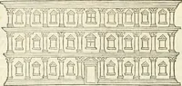 An illustration from M.L. Vitrvuio Pollione Di architettura : dal vero esemplare latino nella volgar lingua tradotto, e con le figure a suoi luoghi con mirãdo ordine insignito : anchora con la tauola alfabetica, nella quale facilmente si potra trouare la moltitudine de vocaboli a suoi luoghi cõ gran diligenza esposti e dichiarati : mai piu da alcuno altro fin al presente stampato a grande vtilita di ciascuno studioso (1535)